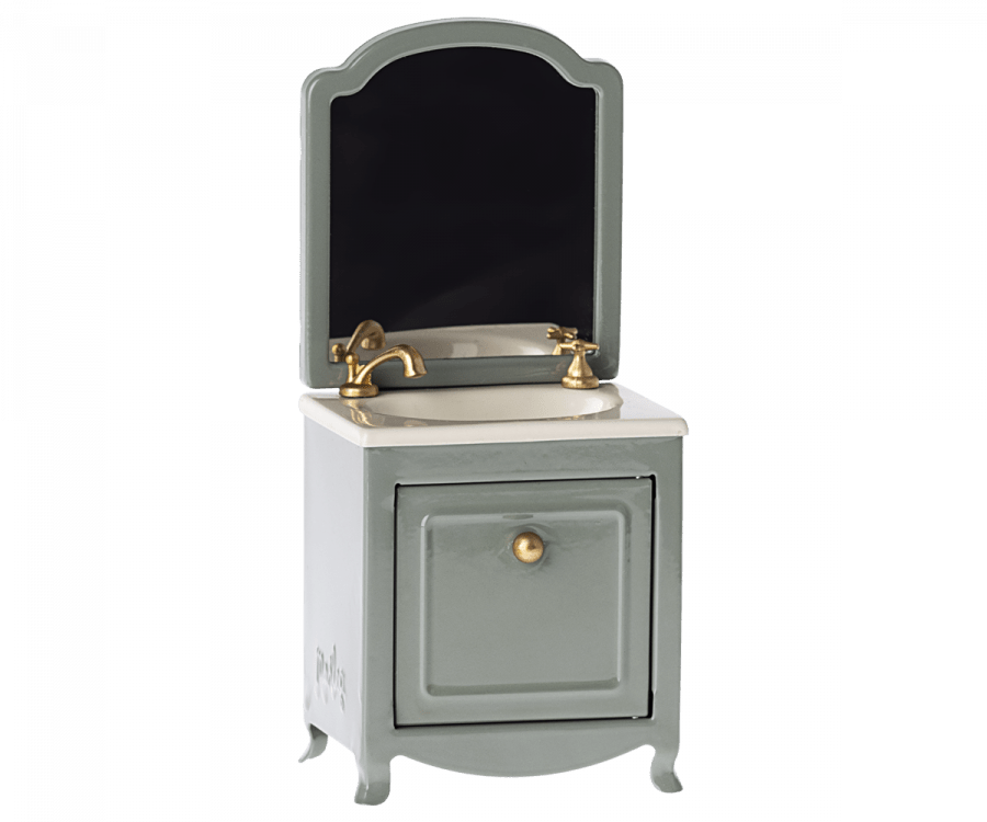 Sink dresser w. mirror, Mouse - Dark mint