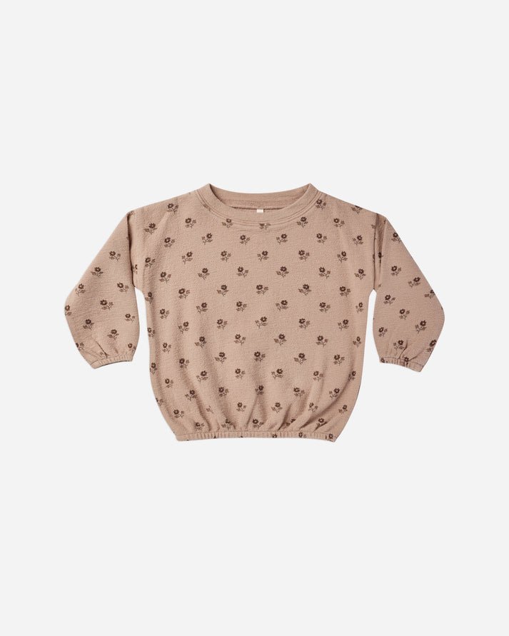 Slouchy Pullover || English Rose - LAST ONE 3/6M