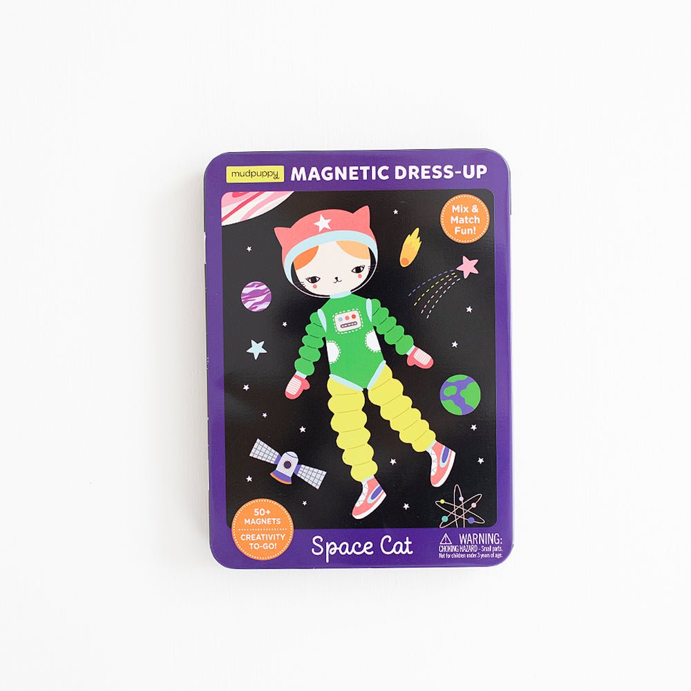 Space Cat Magnetic Dress Up Tin