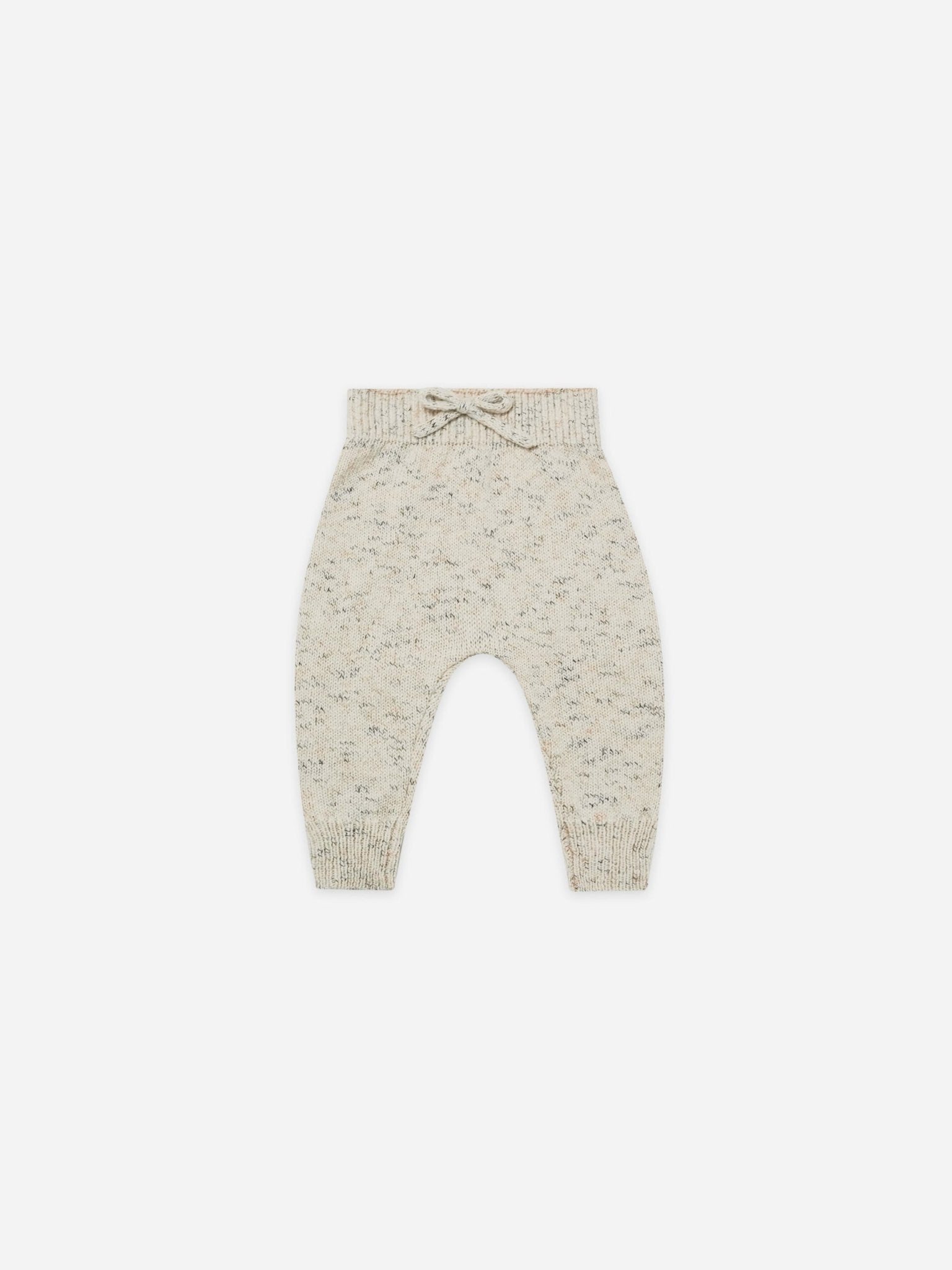 SPECKLED KNIT PANT | NATURAL