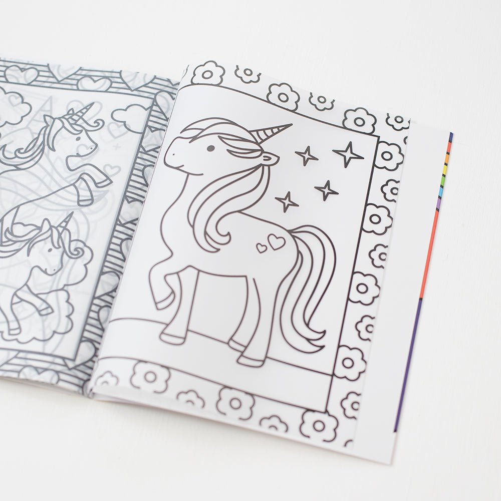 Stained Glass Coloring | Unicorns - Khanh