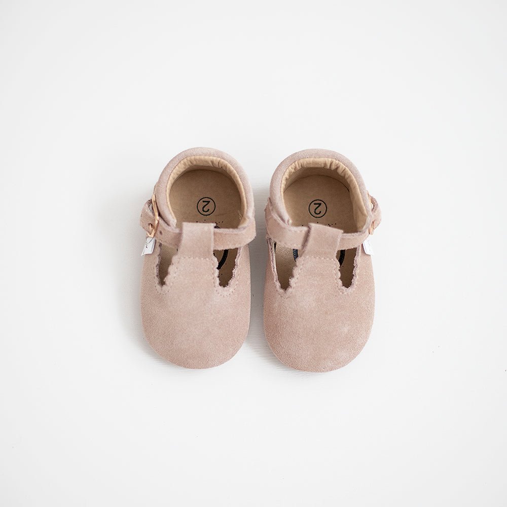 T - Bar Shoe | Tan Suede