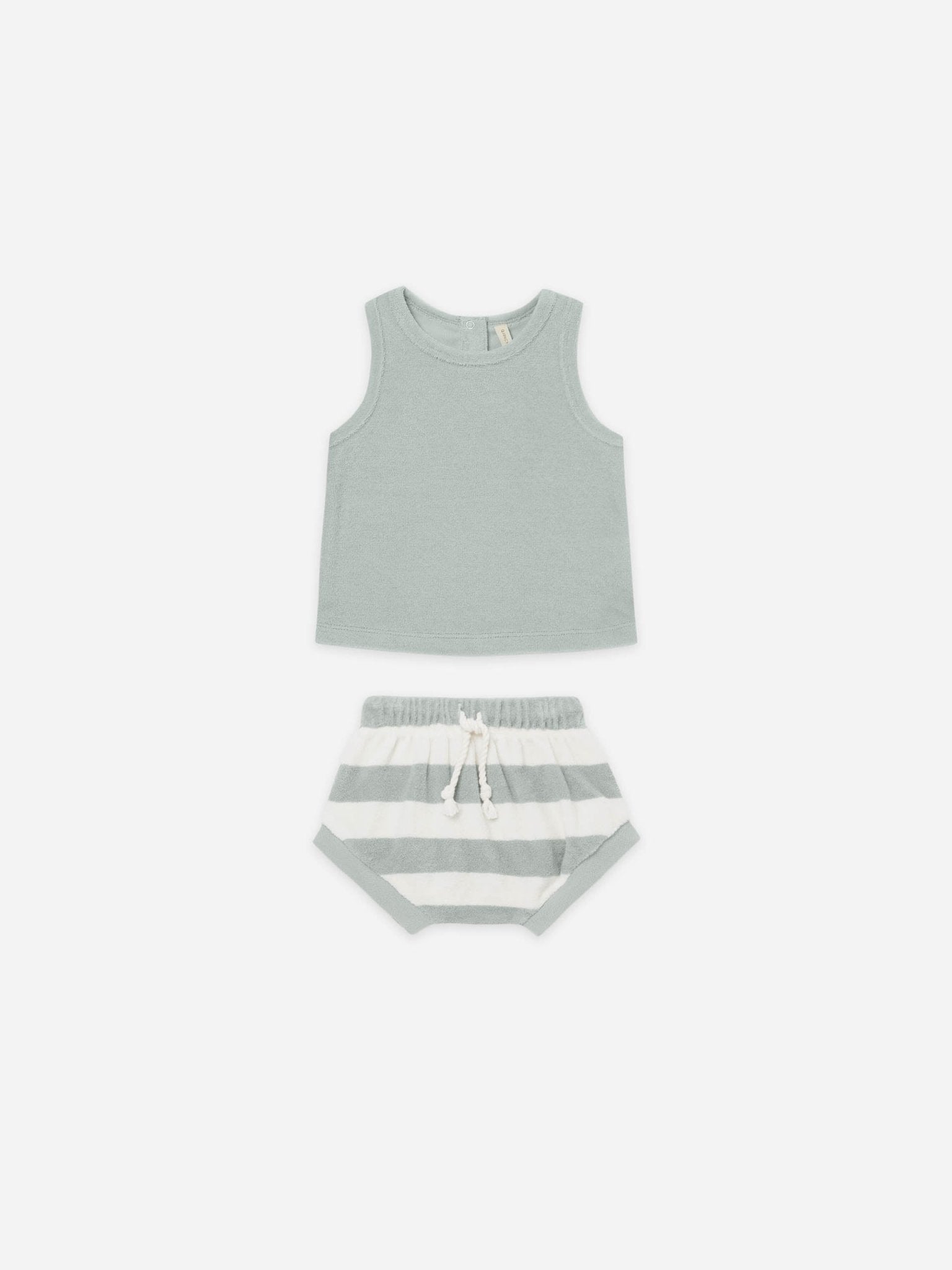 TERRY TANK + SHORT SET | SKY STRIPE - LAST ONE 3/6M