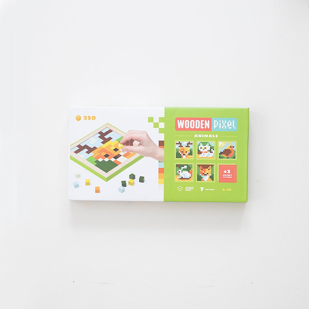 Wooden Pixels Animals 250 Piece